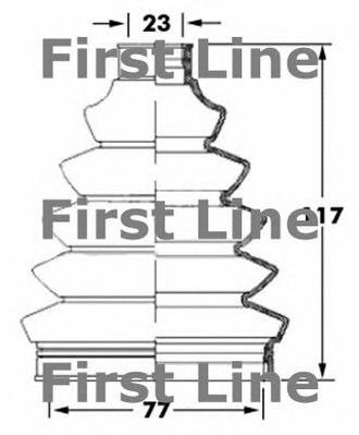 FIRST LINE fcb6068 -  Пыльник, приводной вал